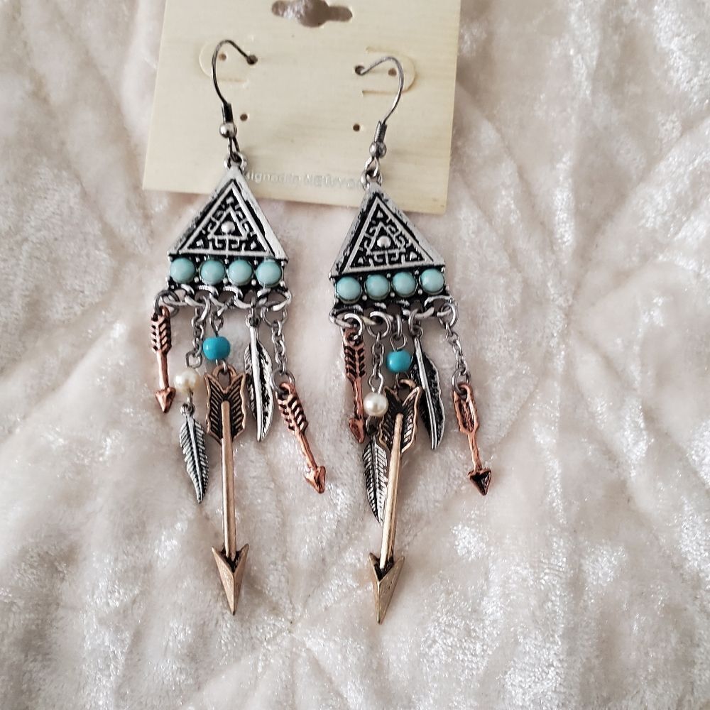 Women's Silver Tone Earrings Fashion Jewelry Bohemian